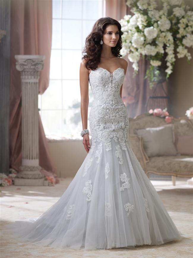 Straplez Prenses Gelinlik Modelleri - Best Strapless Wedding Dresses (40)