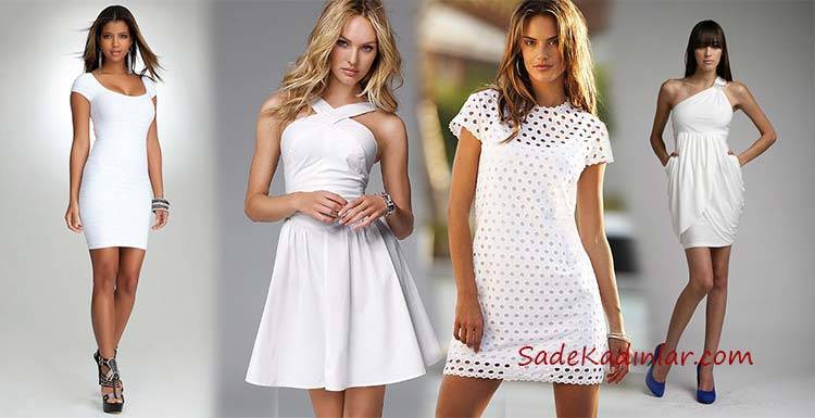 Yaz İçin En Güzel 2021 Beyaz Elbise Modelleri