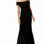 Siyah Gece Elbisesi - Omzu Açık Uzun Abiye Modelleri